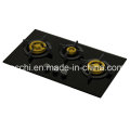 Supreme Three Brass Burner Gas Hob (8mm Glass)